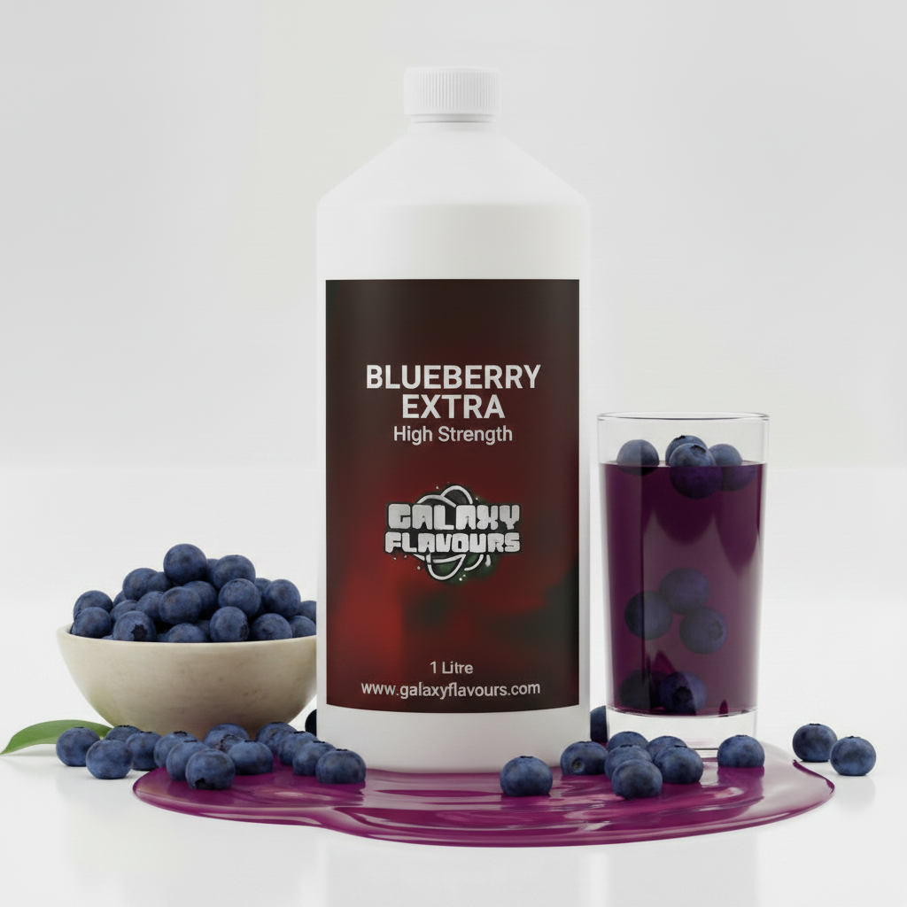 Galaxy Flavours Blueberry Extra Food Flavouring Concentrate – Professional High Strength, Vegan, Gluten-Free