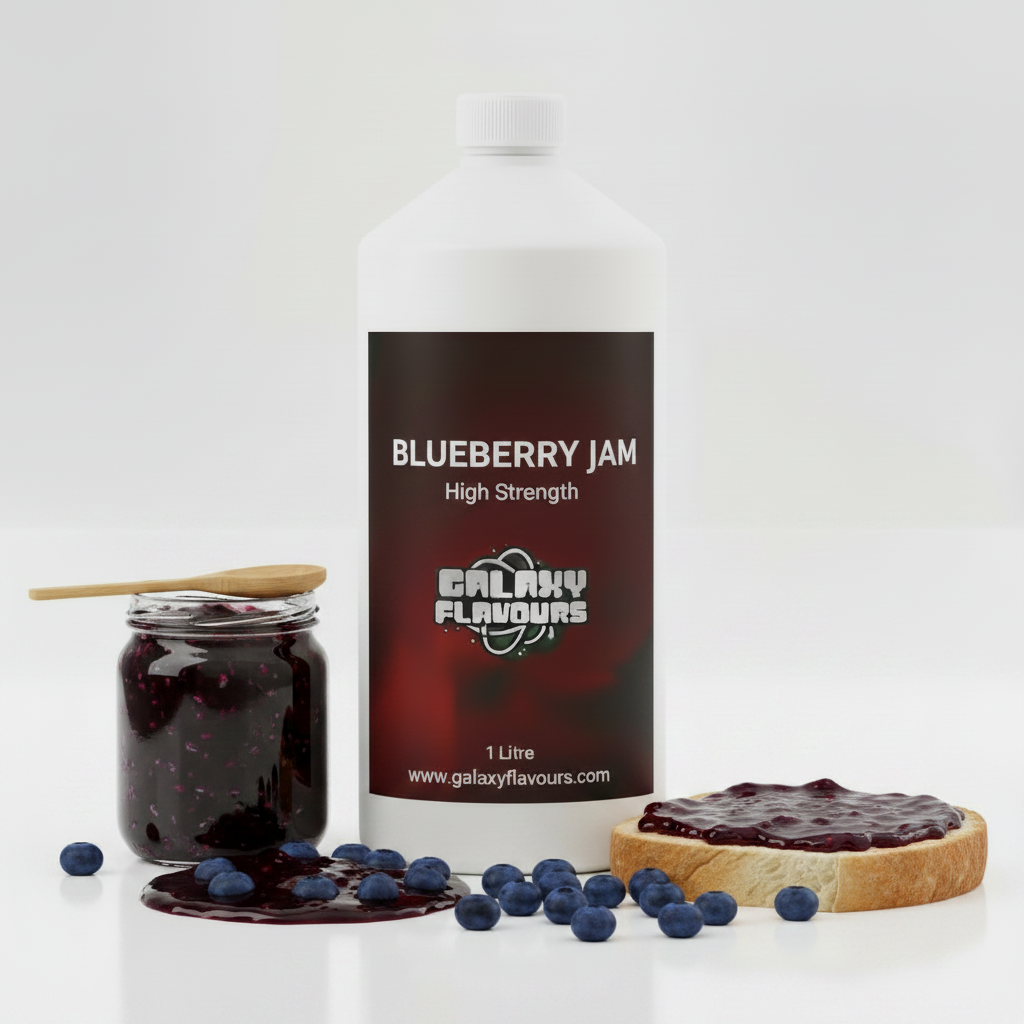 Galaxy Flavours Blueberry Jam Food Flavouring Concentrate – Professional High Strength, Vegan, Gluten-Free