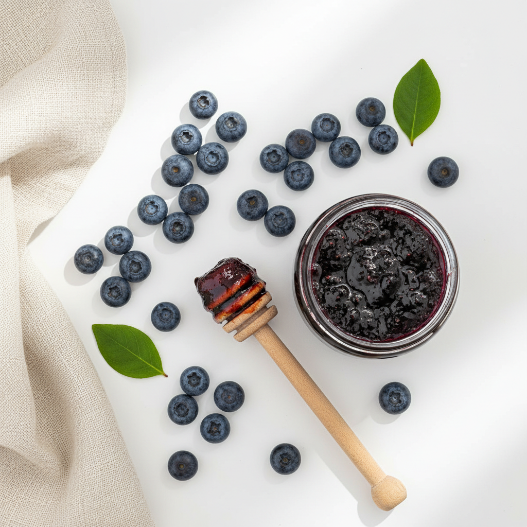 Fresh blueberry jam used to inspire Galaxy Flavours Blueberry Jam Food Flavouring Concentrate – Professional Grade, Water-Soluble