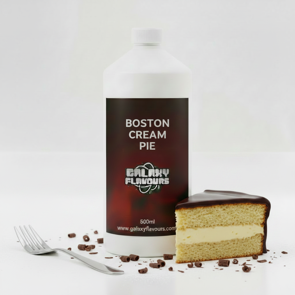 Galaxy Flavours Boston Cream Pie Food Flavouring Concentrate – Professional High Strength, Vegan, Gluten-Free