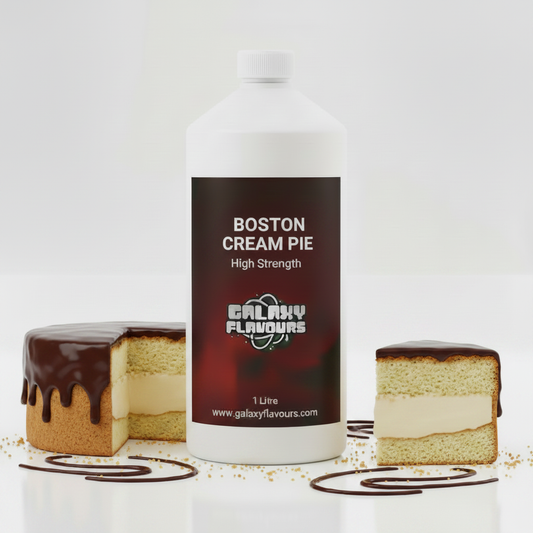 Galaxy Flavours Boston Cream Pie Food Flavouring Concentrate – Professional High Strength, Vegan, Gluten-Free