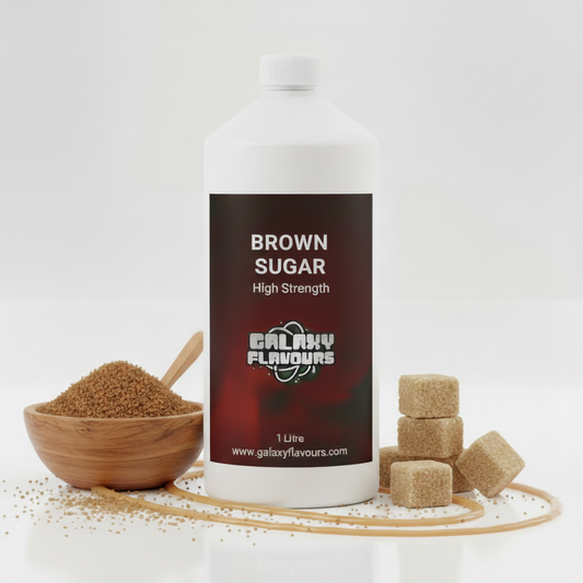 Galaxy Flavours Brown Sugar Food Flavouring Concentrate – Professional High Strength, Vegan, Gluten-Free