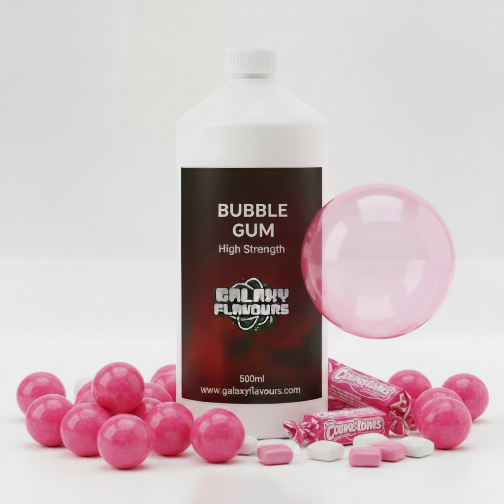 Galaxy Flavours Bubblegum Food Flavouring Concentrate – Professional High Strength, Vegan, Gluten-Free