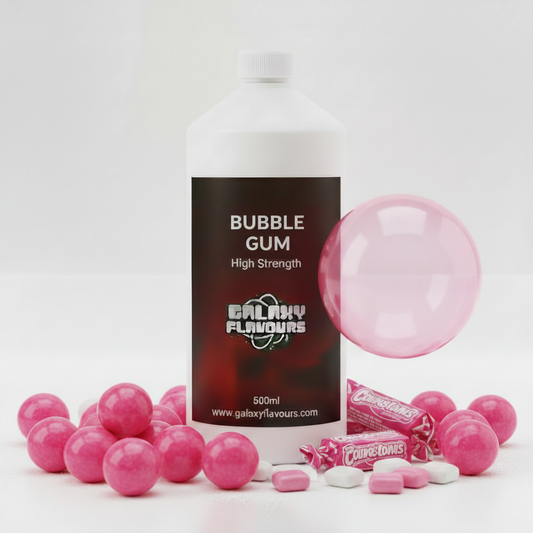 Galaxy Flavours Bubblegum Food Flavouring Concentrate – Professional High Strength, Vegan, Gluten-Free