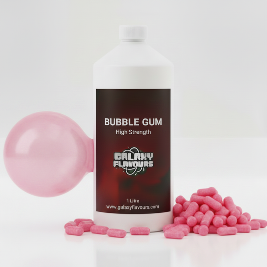 Galaxy Flavours Bubblegum Food Flavouring Concentrate – Professional High Strength, Vegan, Gluten-Free