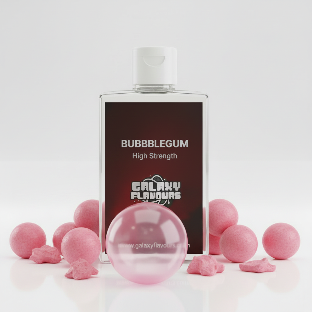 Galaxy Flavours Bubblegum Food Flavouring Concentrate – Professional High Strength, Vegan, Gluten-Free