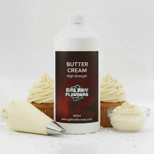 Galaxy Flavours Butter Cream Food Flavouring Concentrate – Professional High Strength, Vegan, Gluten-Free