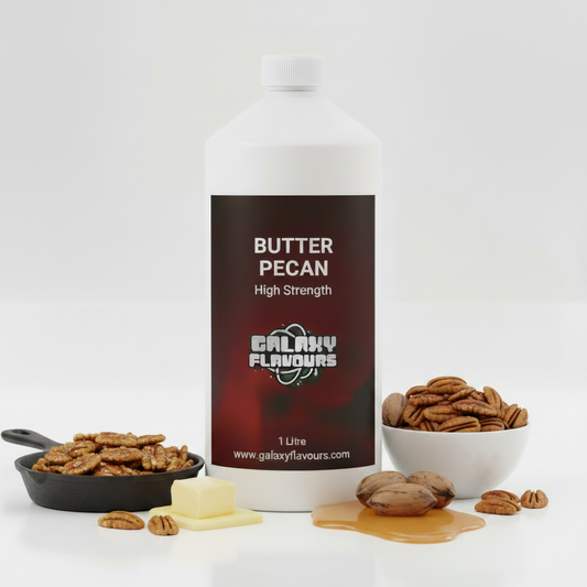 Galaxy Flavours Butter Pecan Food Flavouring Concentrate – Professional High Strength, Vegan, Gluten-Free