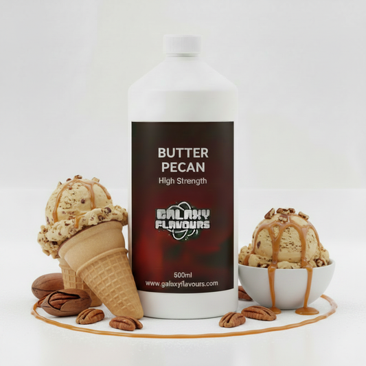 Galaxy Flavours Butter Pecan Food Flavouring Concentrate – Professional High Strength, Vegan, Gluten-Free