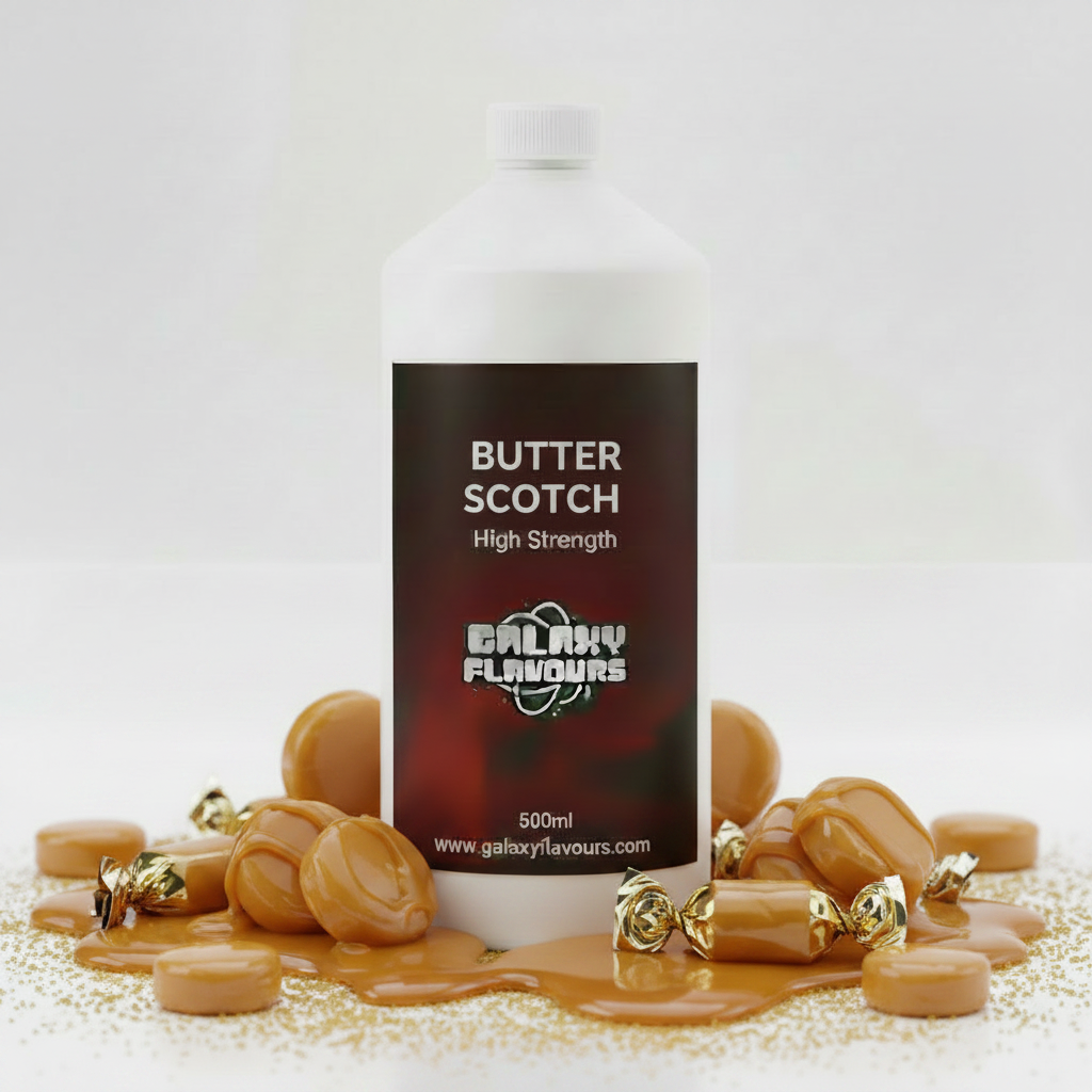 Galaxy Flavours Butterscotch Food Flavouring Concentrate – Professional High Strength, Vegan, Gluten-Free