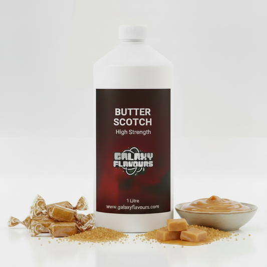 Galaxy Flavours Butterscotch Food Flavouring Concentrate – Professional High Strength, Vegan, Gluten-Free