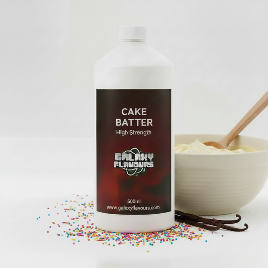 Galaxy Flavours Cake Batter Food Flavouring Concentrate – Professional High Strength, Vegan, Gluten-Free
