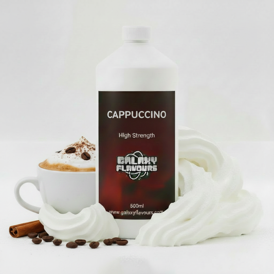 Galaxy Flavours Cappuccino Food Flavouring Concentrate – Professional High Strength, Vegan, Gluten-Free
