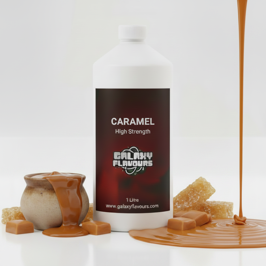 Galaxy Flavours Caramel Food Flavouring Concentrate – Professional High Strength, Vegan, Gluten-Free