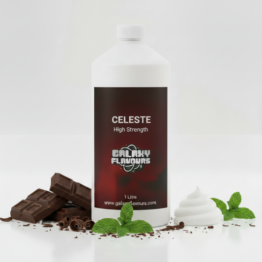 Galaxy Flavours Celeste Chocolate Mint Cream Food Flavouring Concentrate – Professional High Strength, Vegan, Gluten-Free