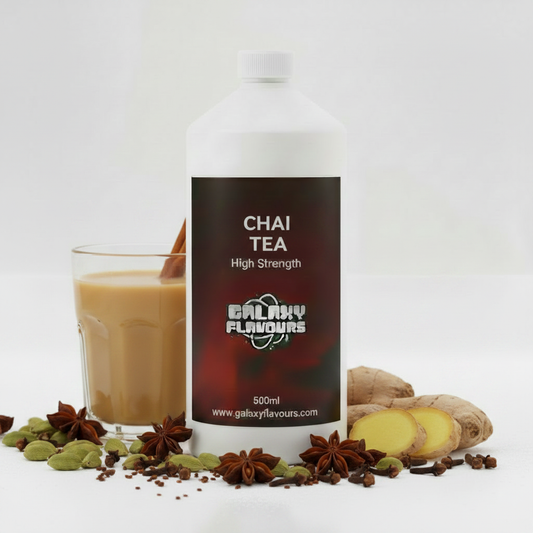 Galaxy Flavours Chai Tea Food Flavouring Concentrate – Professional High Strength, Vegan, Gluten-Free