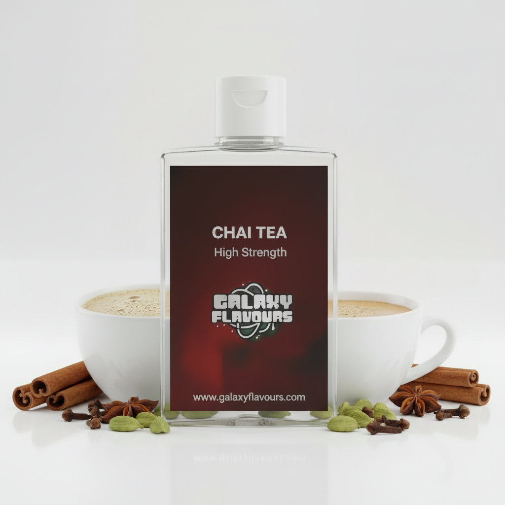 Galaxy Flavours Chai Tea Food Flavouring Concentrate – Professional High Strength, Vegan, Gluten-Free