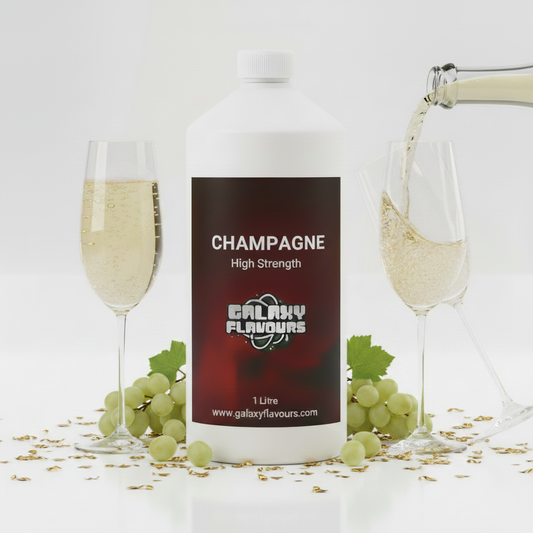 Galaxy Flavours Champagne Food Flavouring Concentrate – Professional High Strength, Vegan, Gluten-Free