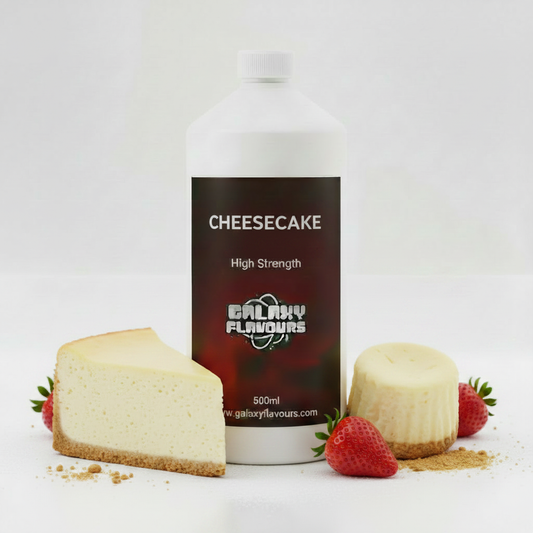Galaxy Flavours Cheesecake (Graham Crust) Food Flavouring Concentrate – Professional High Strength, Vegan, Gluten-Free