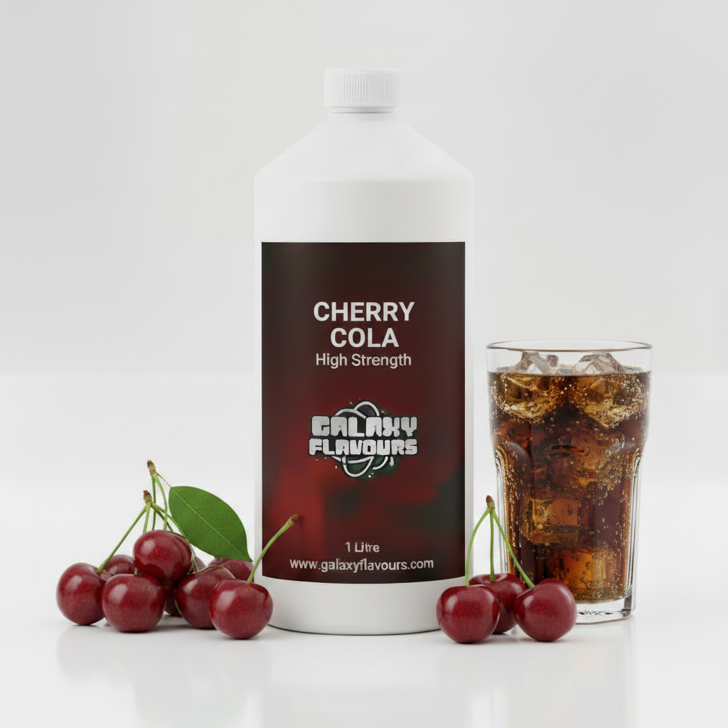 Galaxy Flavours Cherry Cola Food Flavouring Concentrate – Professional High Strength, Vegan, Gluten-Free