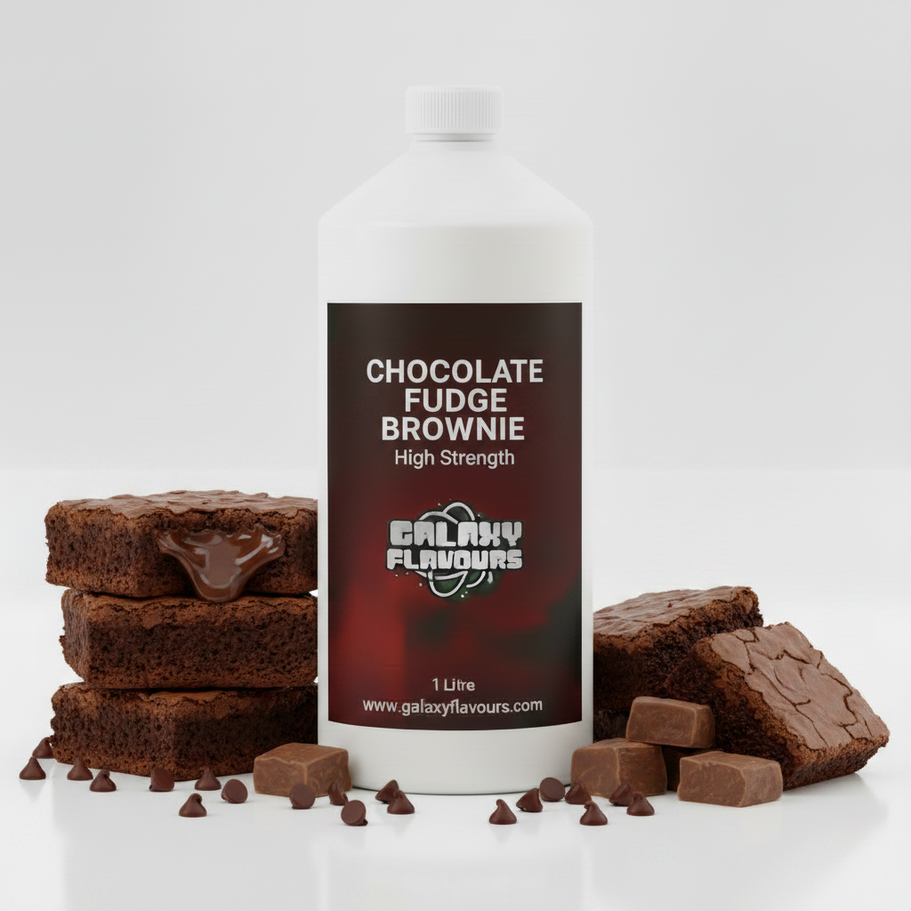 Galaxy Flavours Chocolate Fudge Brownie Food Flavouring Concentrate – Professional High Strength, Vegan, Gluten-Free