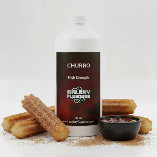 Galaxy Flavours Churro Food Flavouring Concentrate – Professional High Strength, Vegan, Gluten-Free
