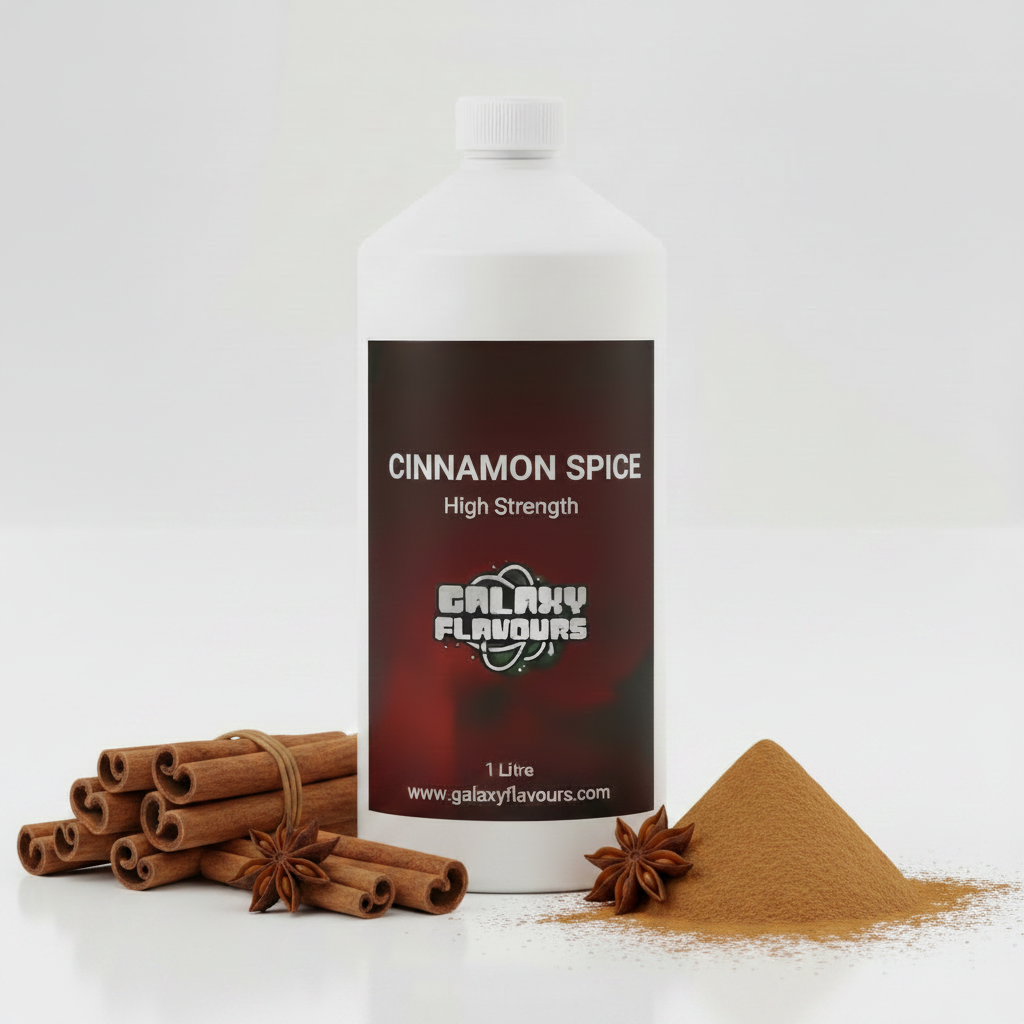 Galaxy Flavours Cinnamon Spice Food Flavouring Concentrate – Professional High Strength, Vegan, Gluten-Free