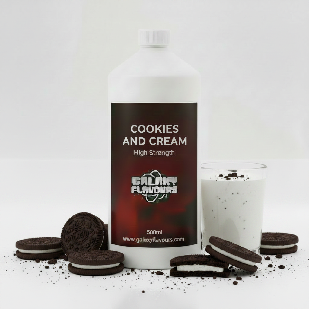 Galaxy Flavours Cookies and Cream Food Flavouring Concentrate – Professional High Strength, Vegan, Gluten-Free