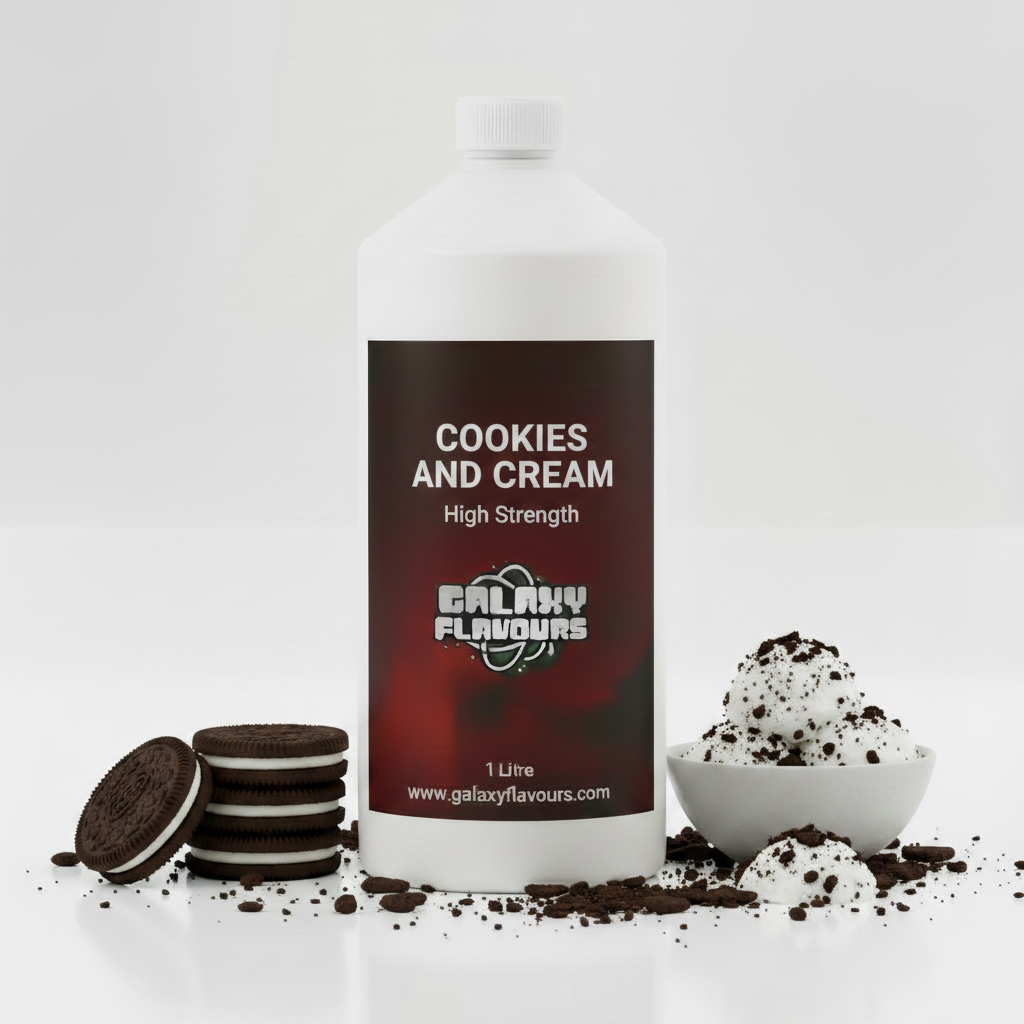Galaxy Flavours Cookies and Cream Food Flavouring Concentrate – Professional High Strength, Vegan, Gluten-Free