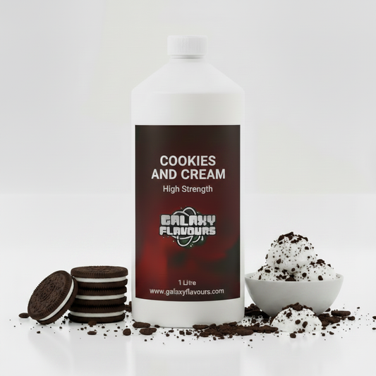 Galaxy Flavours Cookies and Cream Food Flavouring Concentrate – Professional High Strength, Vegan, Gluten-Free