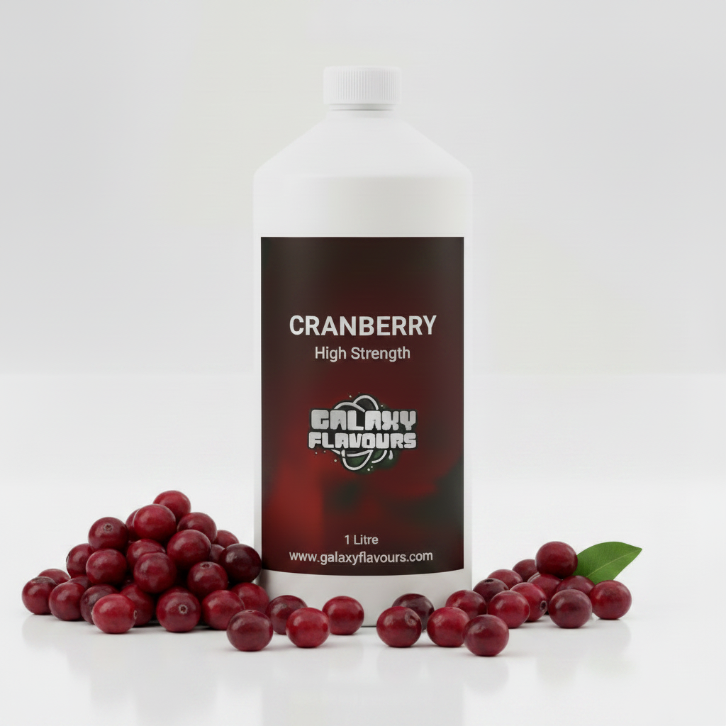 Galaxy Flavours Cranberry Food Flavouring Concentrate – Professional High Strength, Vegan, Gluten-Free
