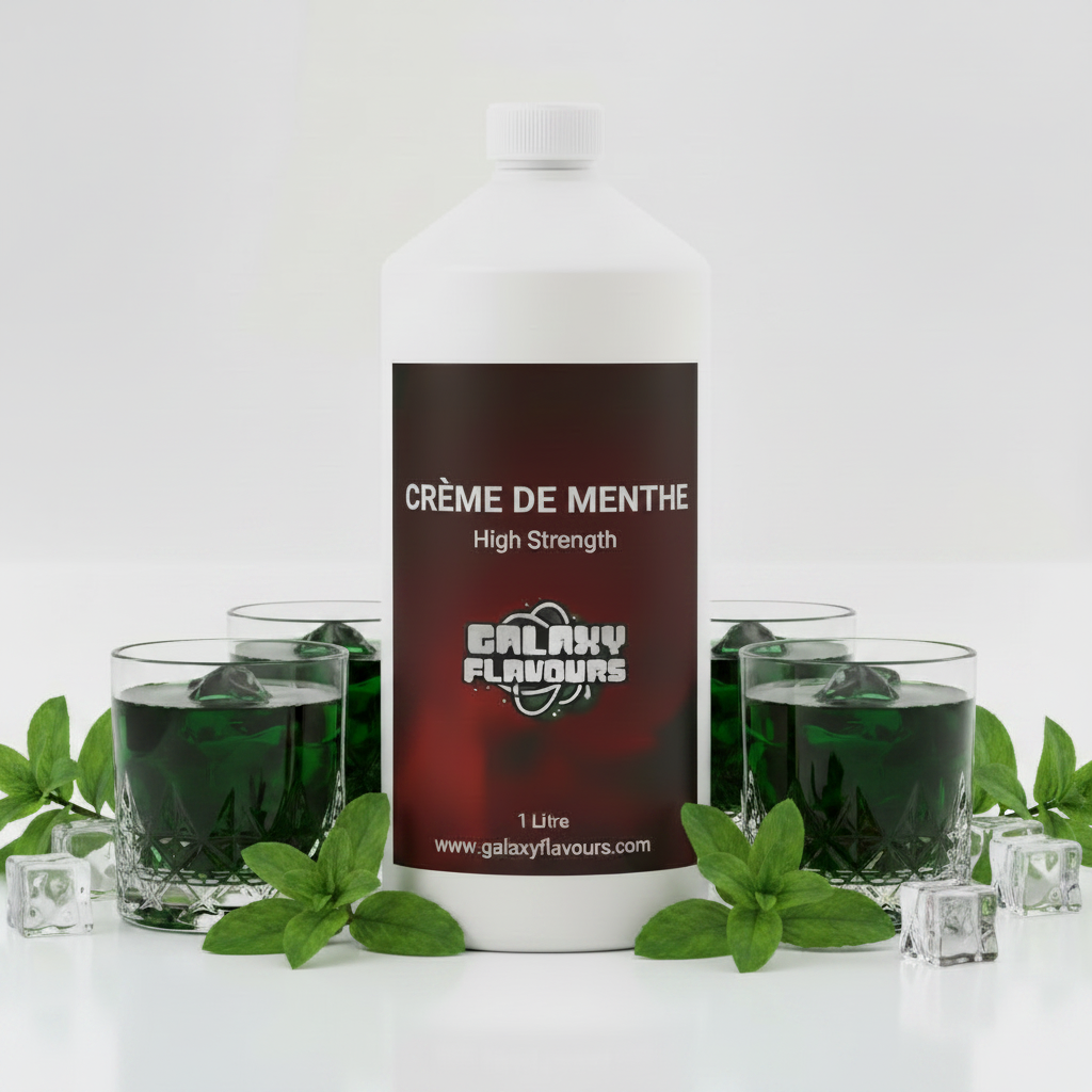 Galaxy Flavours Creme De Menthe Food Flavouring Concentrate – Professional High Strength, Vegan, Gluten-Free
