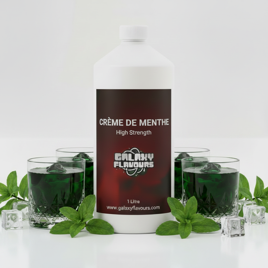 Galaxy Flavours Creme De Menthe Food Flavouring Concentrate – Professional High Strength, Vegan, Gluten-Free