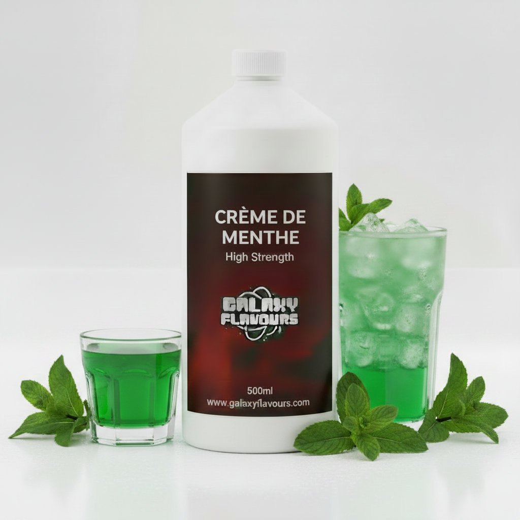Galaxy Flavours Creme De Menthe Food Flavouring Concentrate – Professional High Strength, Vegan, Gluten-Free