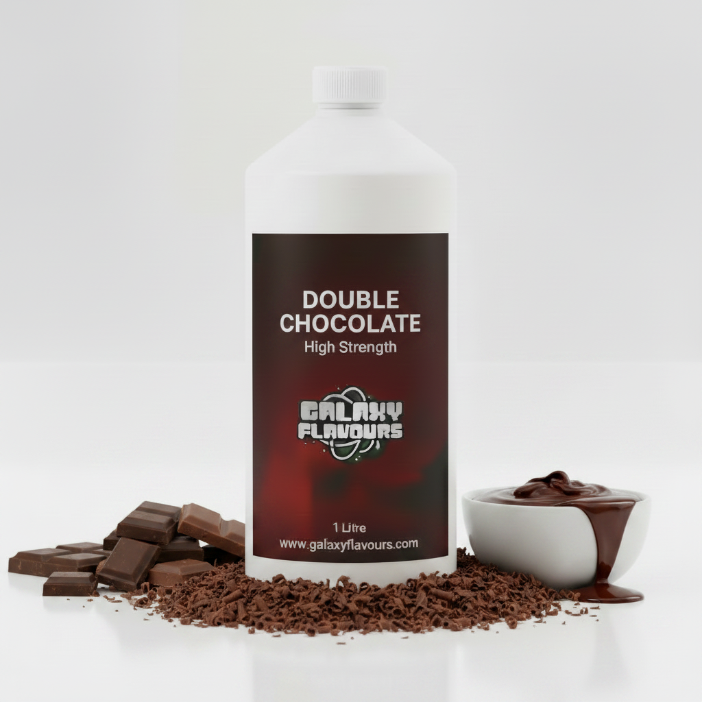 Galaxy Flavours Double Chocolate Food Flavouring Concentrate – Professional High Strength, Vegan, Gluten-Free