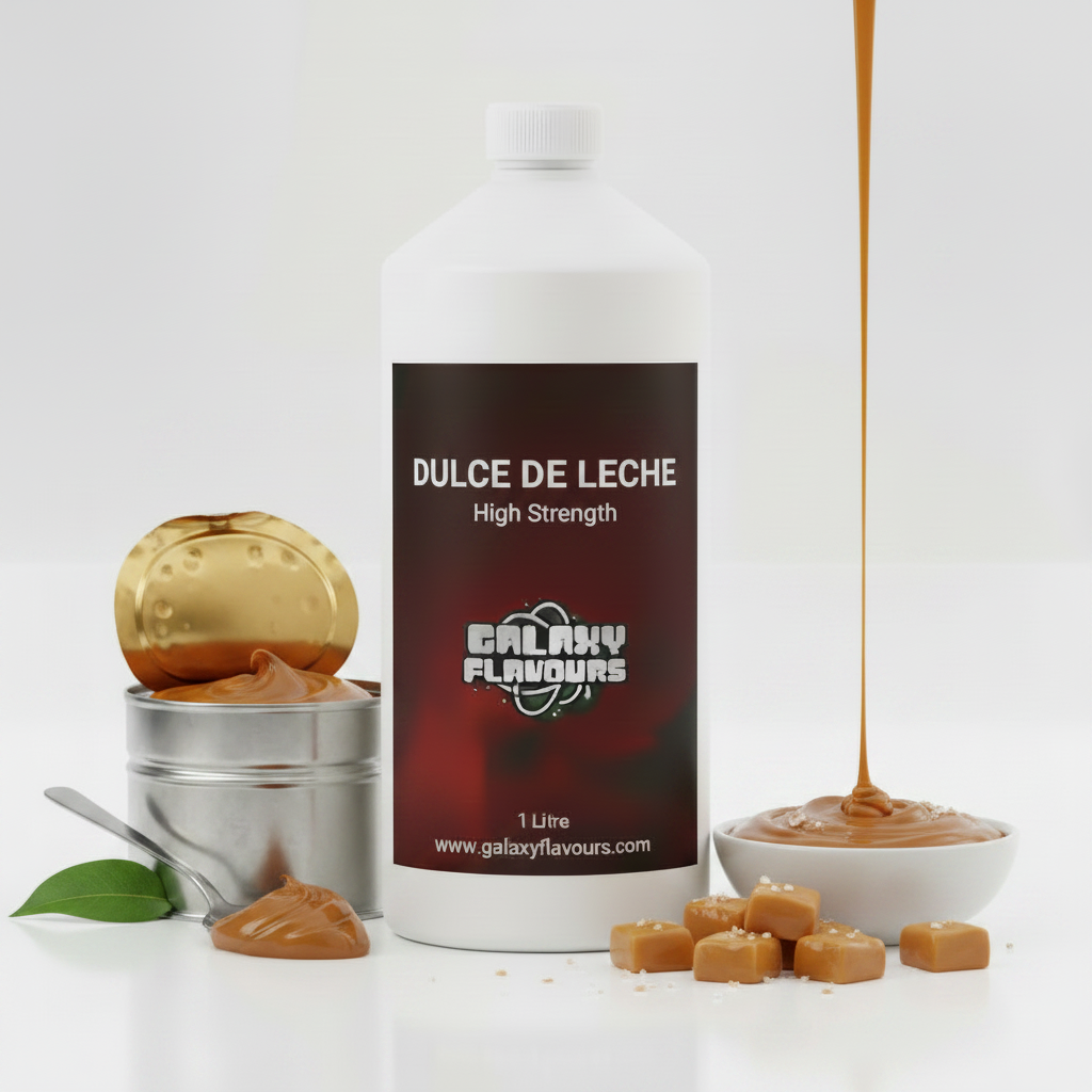 Galaxy Flavours Dulce De Leche Caramel Food Flavouring Concentrate – Professional High Strength, Vegan, Gluten-Free