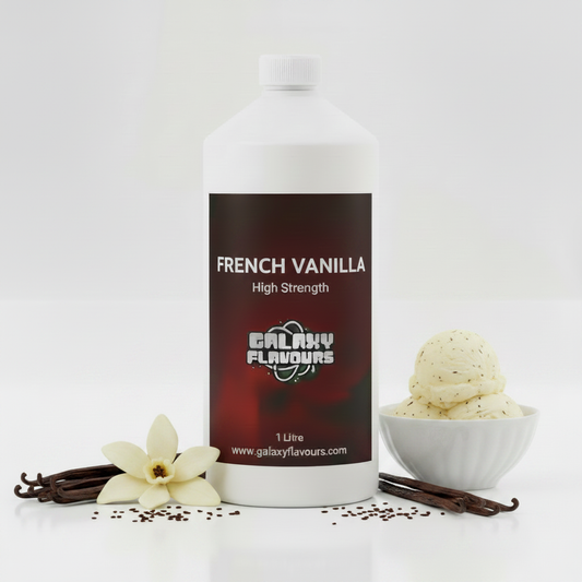 Galaxy Flavours French Vanilla Food Flavouring Concentrate – Professional High Strength, Vegan, Gluten-Free