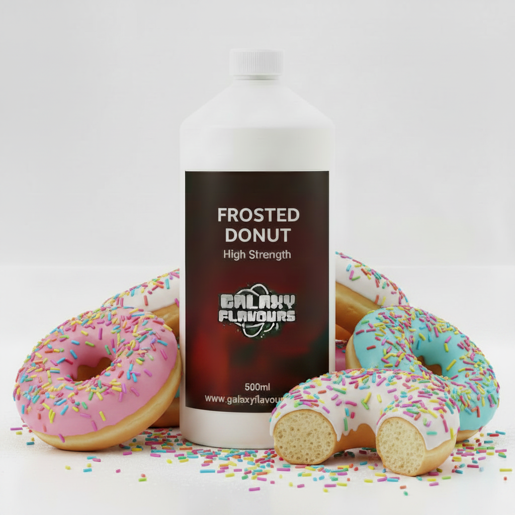Galaxy Flavours Frosted Donut Food Flavouring Concentrate – Professional High Strength, Vegan, Gluten-Free