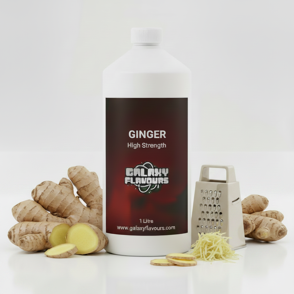 Galaxy Flavours Ginger Food Flavouring Concentrate – Professional High Strength, Vegan, Gluten-Free