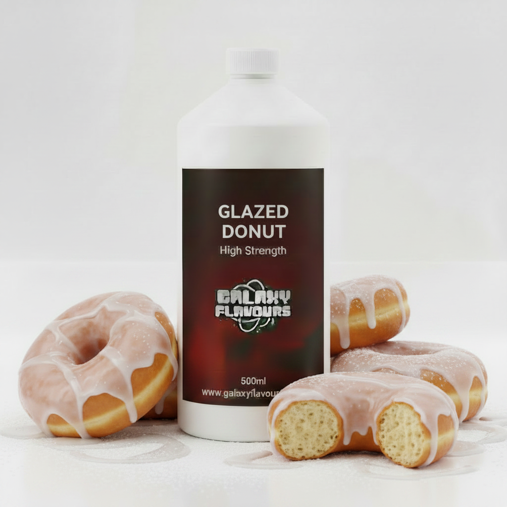 Galaxy Flavours Glazed Donut Food Flavouring Concentrate – Professional High Strength, Vegan, Gluten-Free