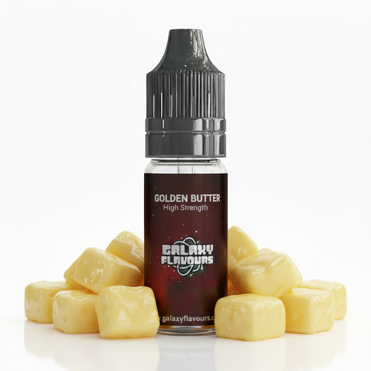 Galaxy Flavours Golden Butter Food Flavouring Concentrate 10ml – Professional High Strength, Vegan, Gluten-Free