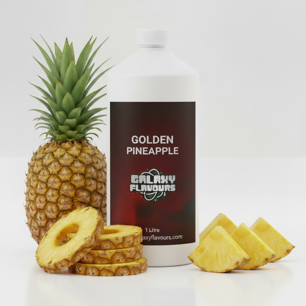 Galaxy Flavours Golden Pineapple Food Flavouring Concentrate – Professional High Strength, Vegan, Gluten-Free
