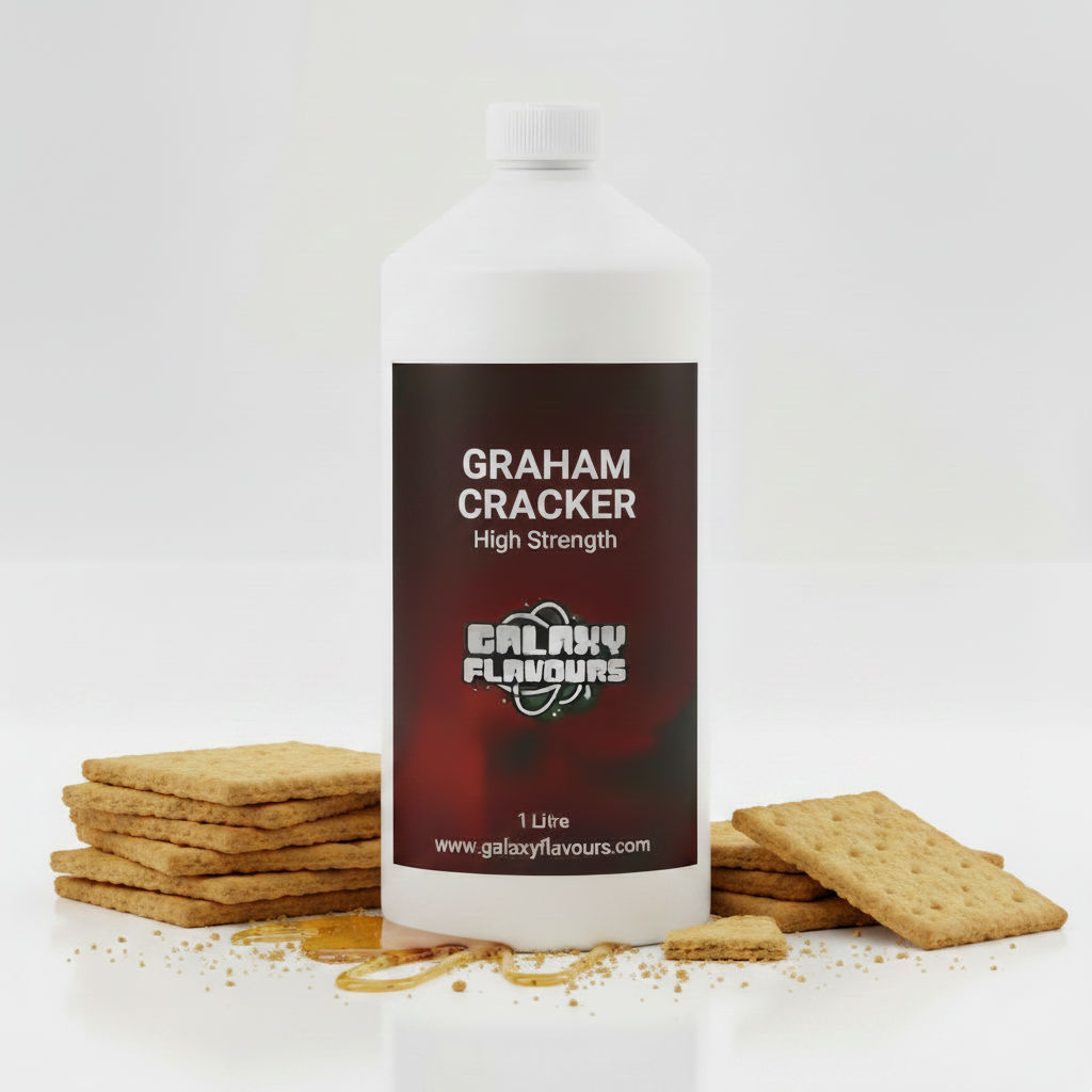 Galaxy Flavours Graham Cracker Food Flavouring Concentrate – Professional High Strength, Vegan, Gluten-Free
