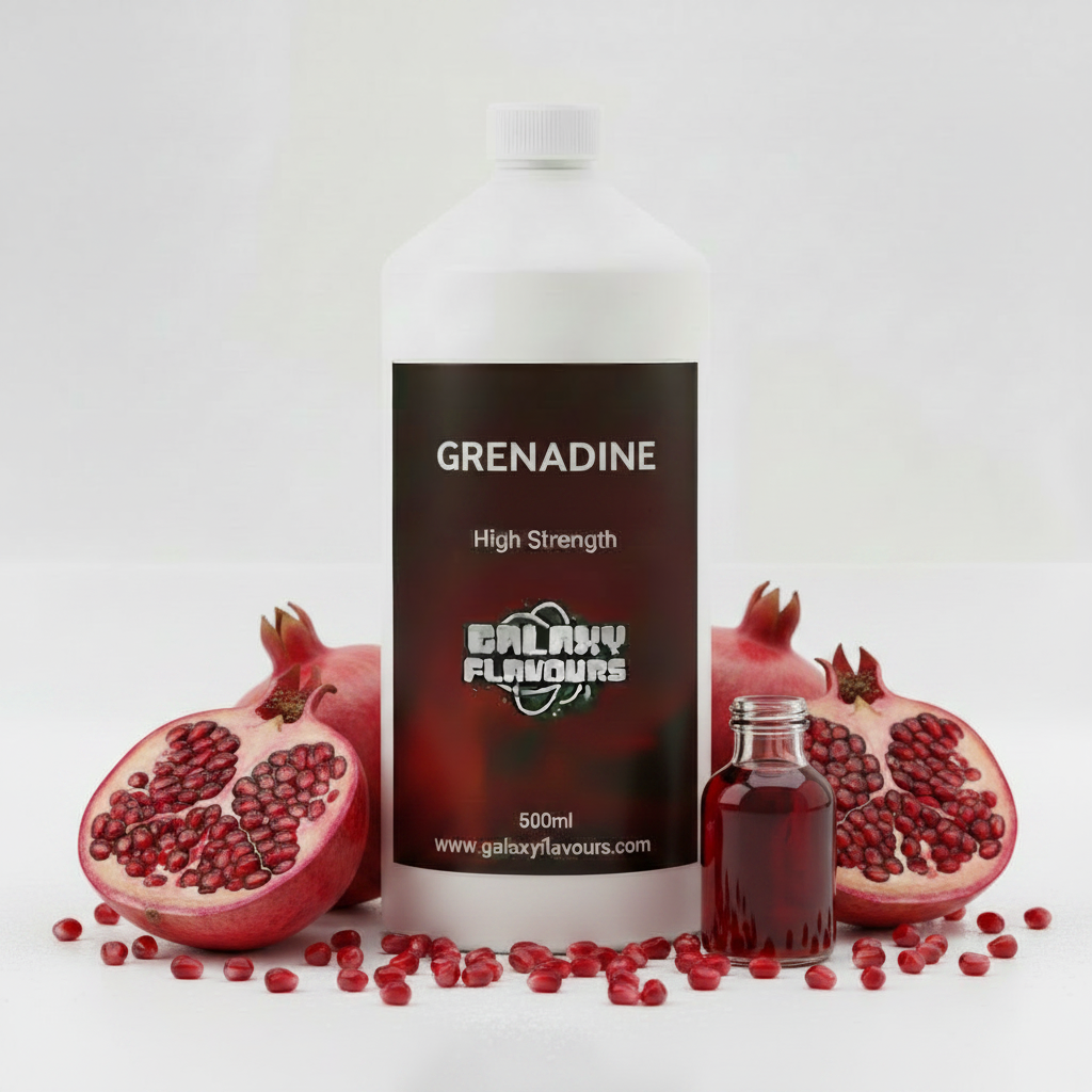 Galaxy Flavours Grenadine Food Flavouring Concentrate – Professional High Strength, Vegan, Gluten-Free