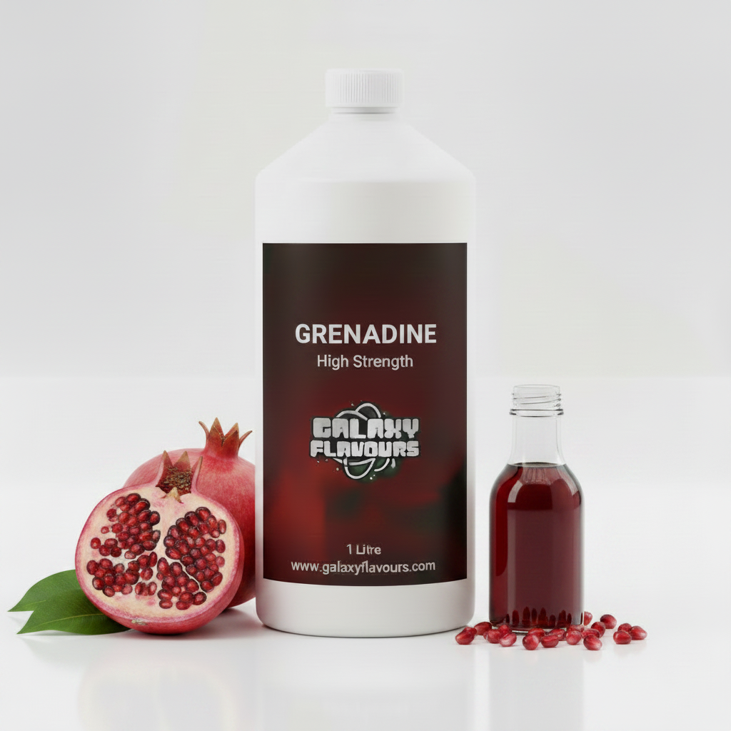 Galaxy Flavours Grenadine Food Flavouring Concentrate – Professional High Strength, Vegan, Gluten-Free