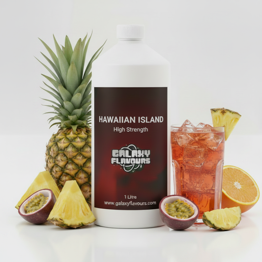 Galaxy Flavours Hawaiian Island Punch Food Flavouring Concentrate – Professional High Strength, Vegan, Gluten-Free