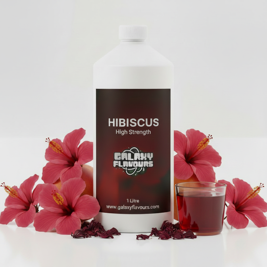 Galaxy Flavours Hibiscus Food Flavouring Concentrate – Professional High Strength, Vegan, Gluten-Free