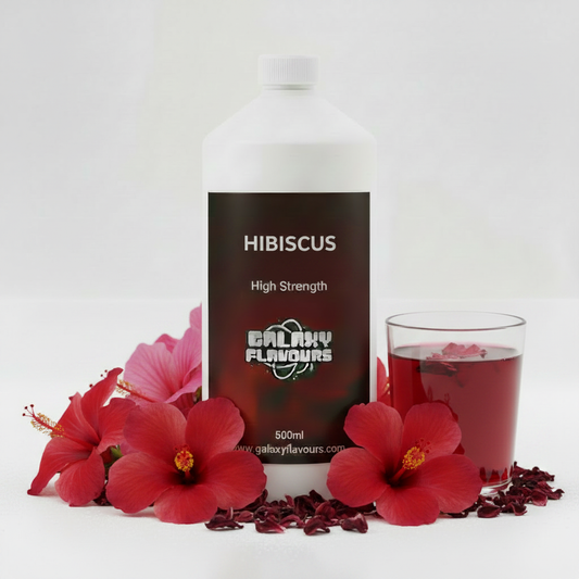 Galaxy Flavours Hibiscus Food Flavouring Concentrate – Professional High Strength, Vegan, Gluten-Free