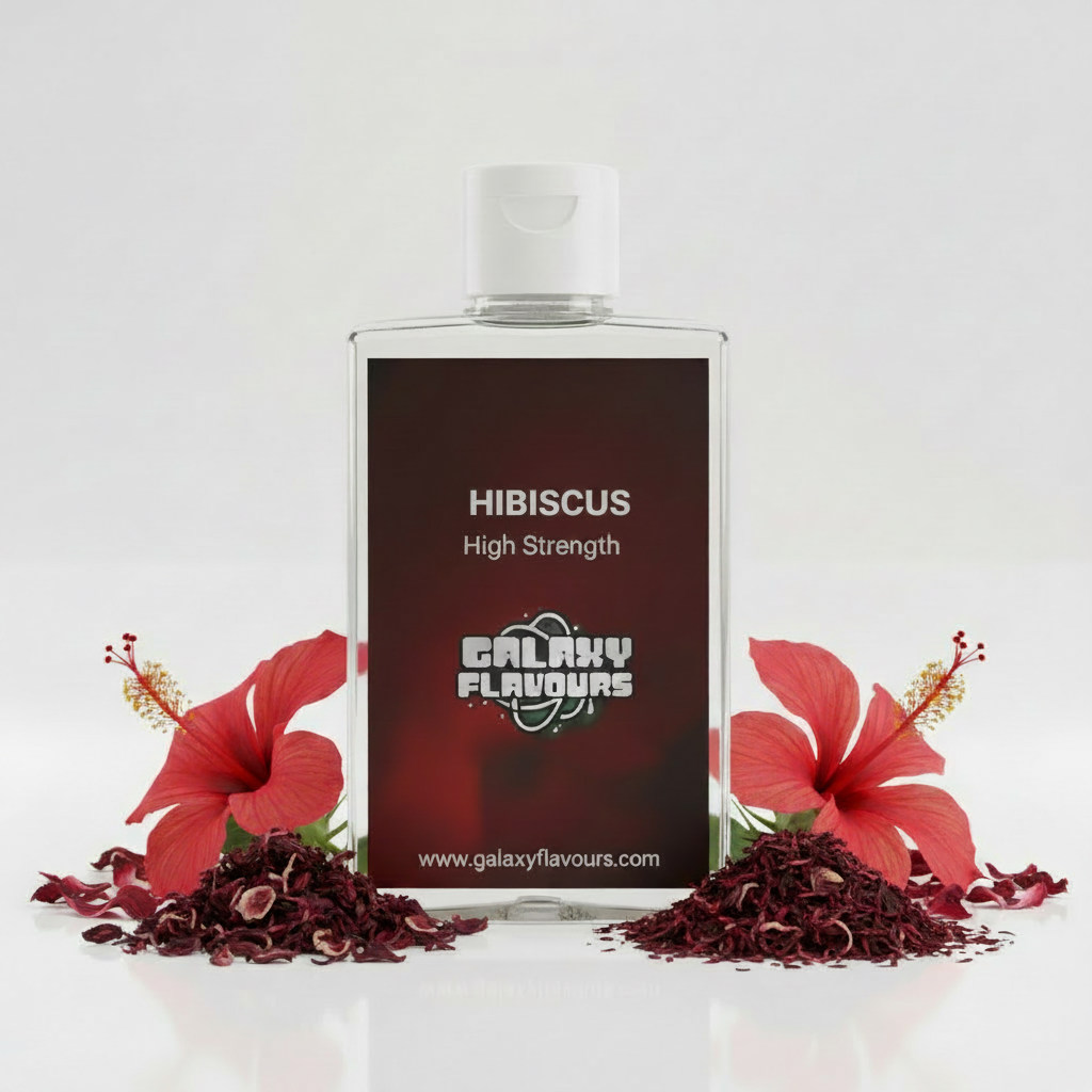 Galaxy Flavours Hibiscus Food Flavouring Concentrate – Professional High Strength, Vegan, Gluten-Free