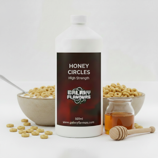 Galaxy Flavours Honey Circles Food Flavouring Concentrate – Professional High Strength, Vegan, Gluten-Free